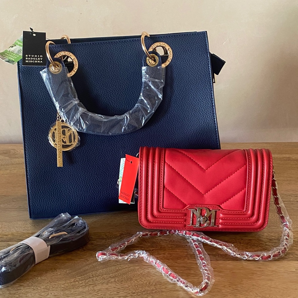 Badgley Mischka NWT hand bag (blue)!